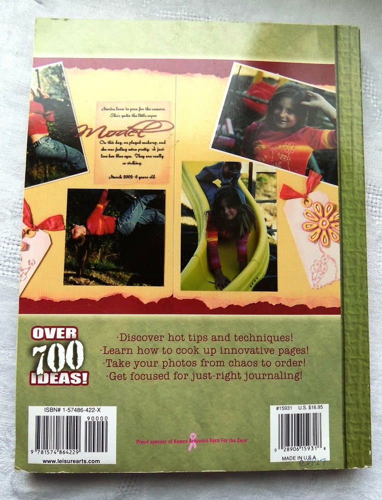 Creating Keepsakes Book “Scrapbook Tips & Techniques", Leisure Arts Paperback