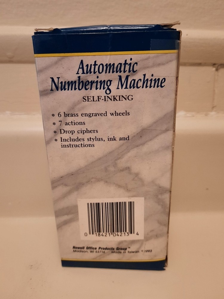 Rogers Automatic Numbering Machine