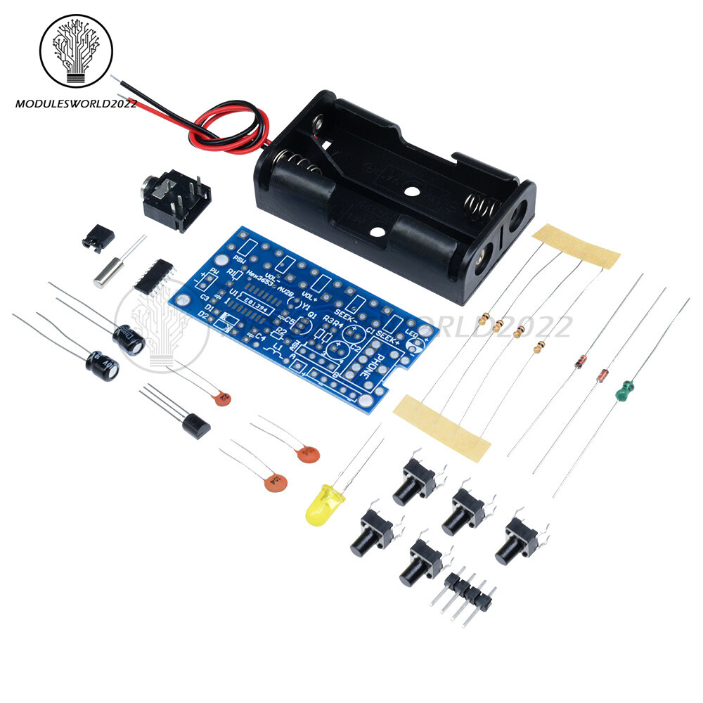 76MHz-108MHz Wireless Stereo FM Radio Receiver Module Electronic Learning Kits