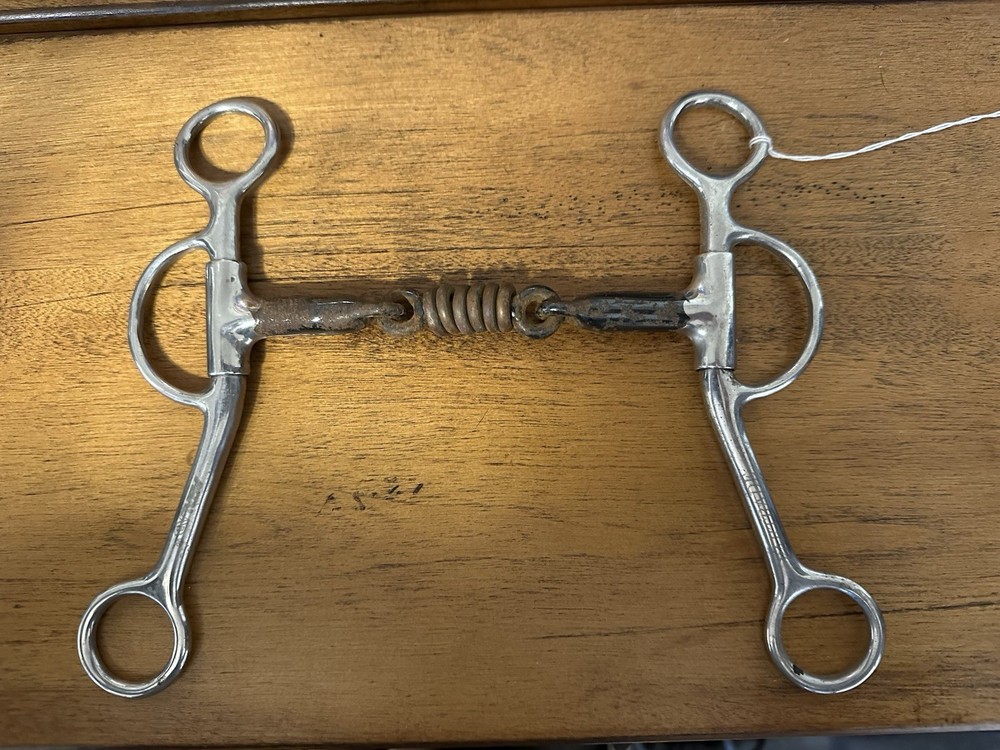 5” Partrade Metalab 3 Piece Shanked Snaffle Wester Bit