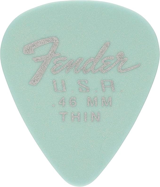 Fender 351 Shape Dura-Tone Picks, 12-Pack, .46mm Daphne Blue