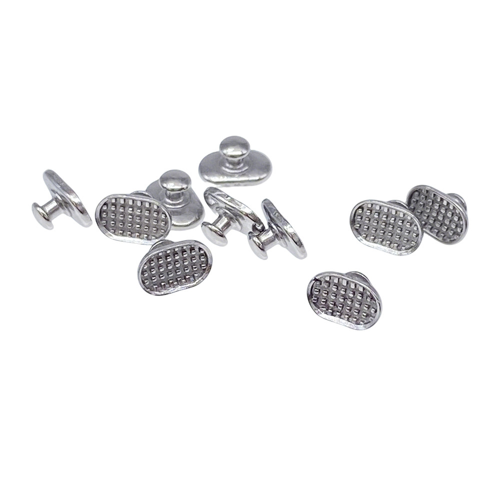10pcs Dental Orthodontic Lingual Button Bondable Rectangular Monoblock