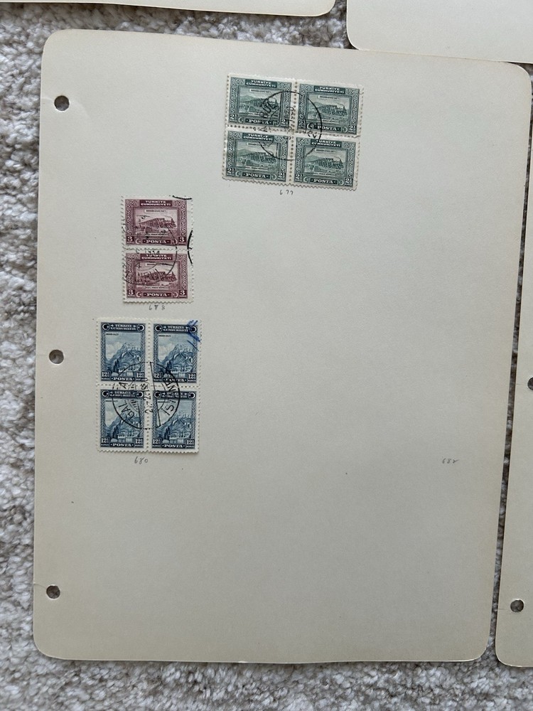 Ottoman Empire / Turkey / Stamp Collection / Large Blocks !!!