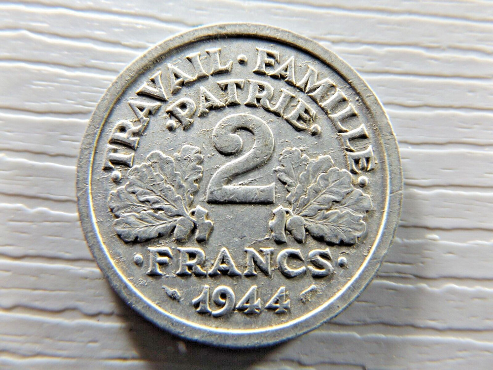 FRANCE 1944 2 FRANCS