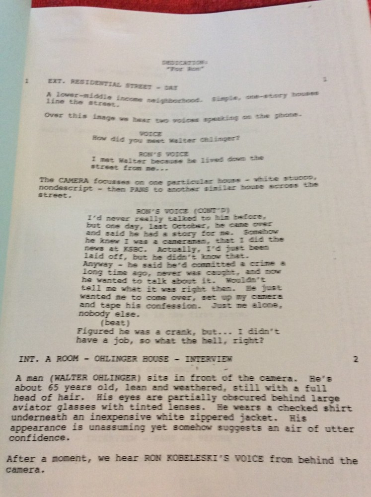 ORIGINAL SCRIPT INTERVIEW WITH THE ASSASSIN RAYMOND J BARRY NEIL BURGER
