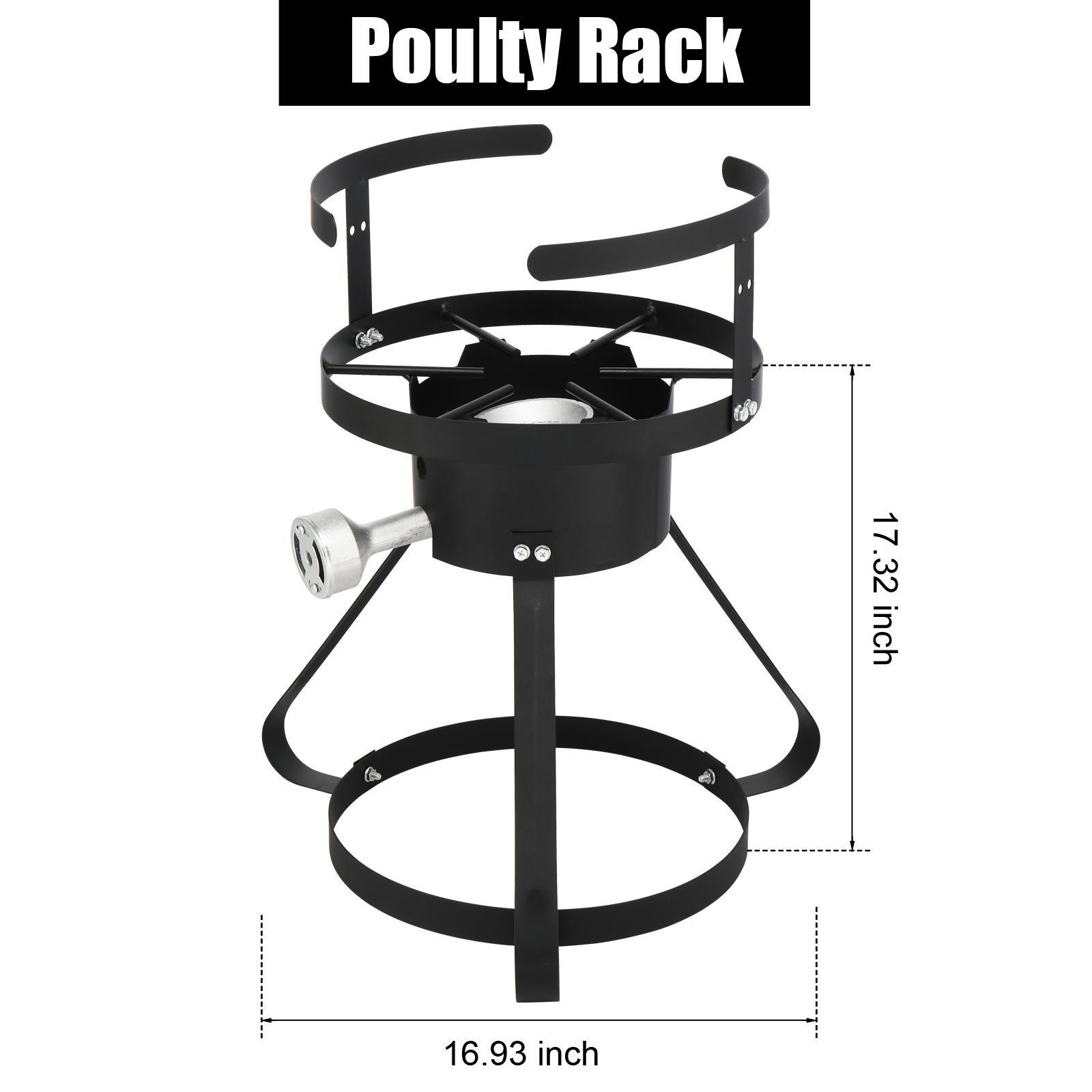 30qt Deep 54,000 BTU Turkey Fryer Outdoor Gas Propane Stock Pot Burner Cooker