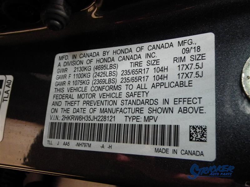 2018 CR-V Upper Air Shutter 1159514