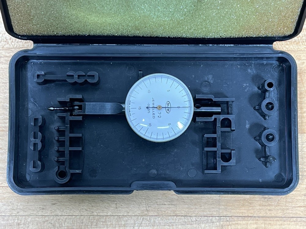 Vintage Moore & Wright Dial Test Indicator 7-2 - Jeweled - .0005 - Includes Case