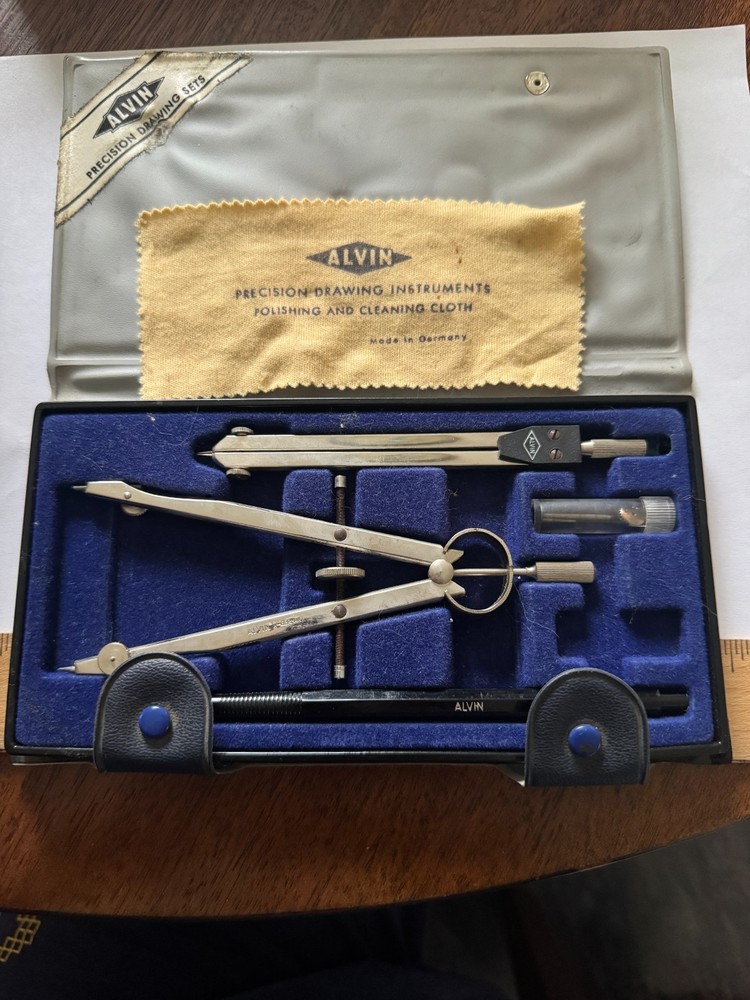 Vintage Alvin 525B Drafting Set