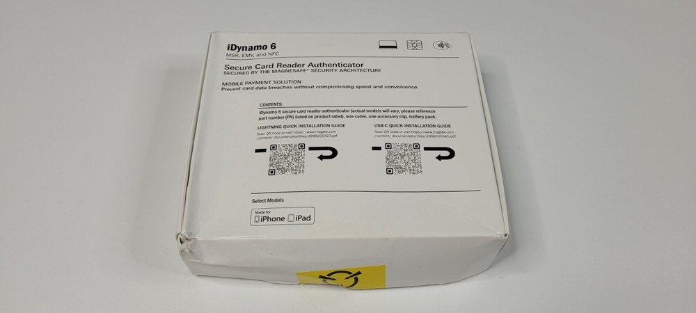 Magtek 21087023 iDynamo 6 Secure Card Reader Authenticator USB-C for iOS/Android