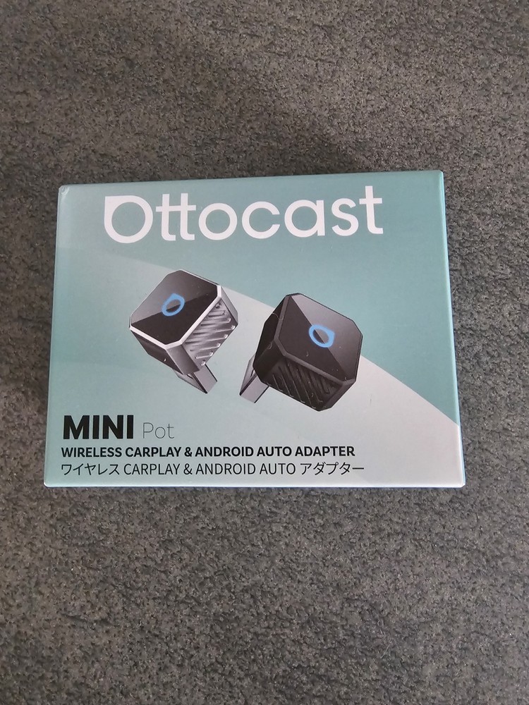 Ottocast Mini Pot USB C 3.0 2 in 1 Wireless Carplay and Android Auto Adapter