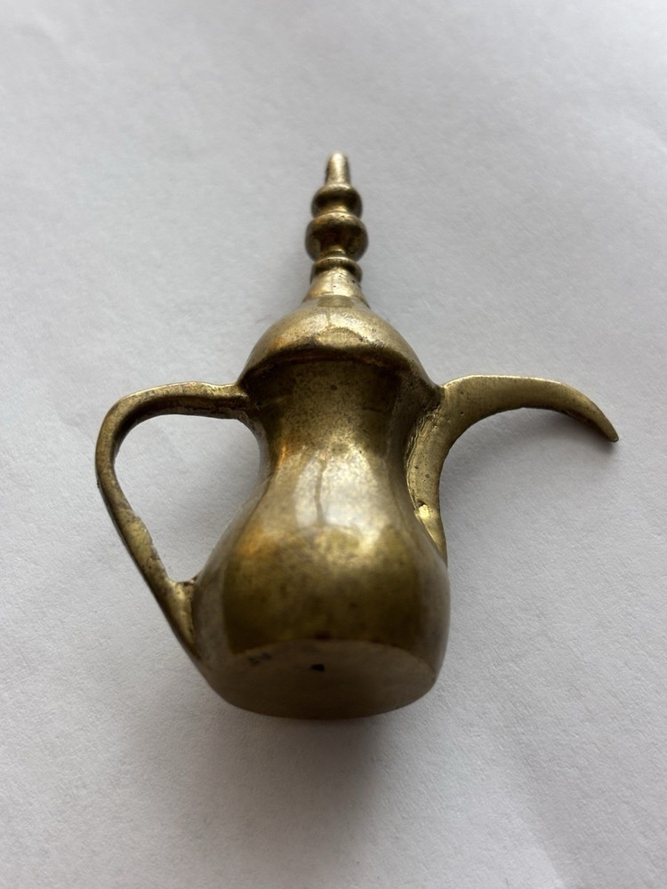 Vintage Middle Eastern Brass Lamp, Camel, Pitcher