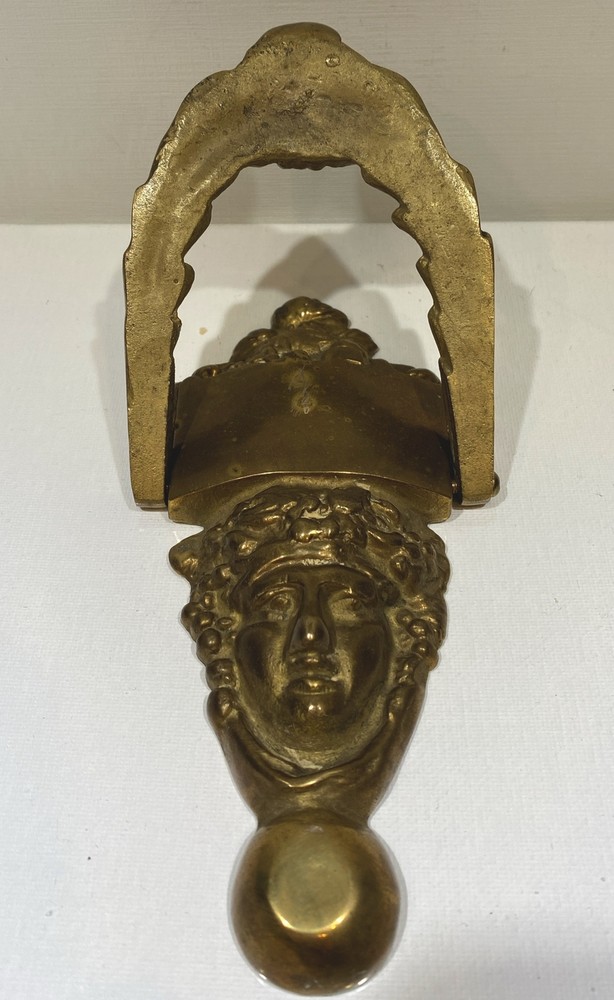 Vintage Solid Brass Face Door Knocker