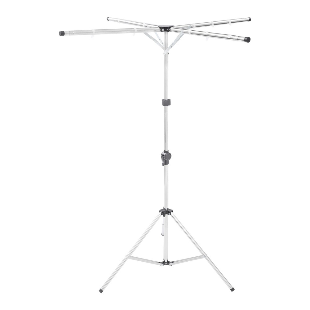 Folding Tripod Clothes Drying Rack, Adjustable Clothes Rack, X-Shaped