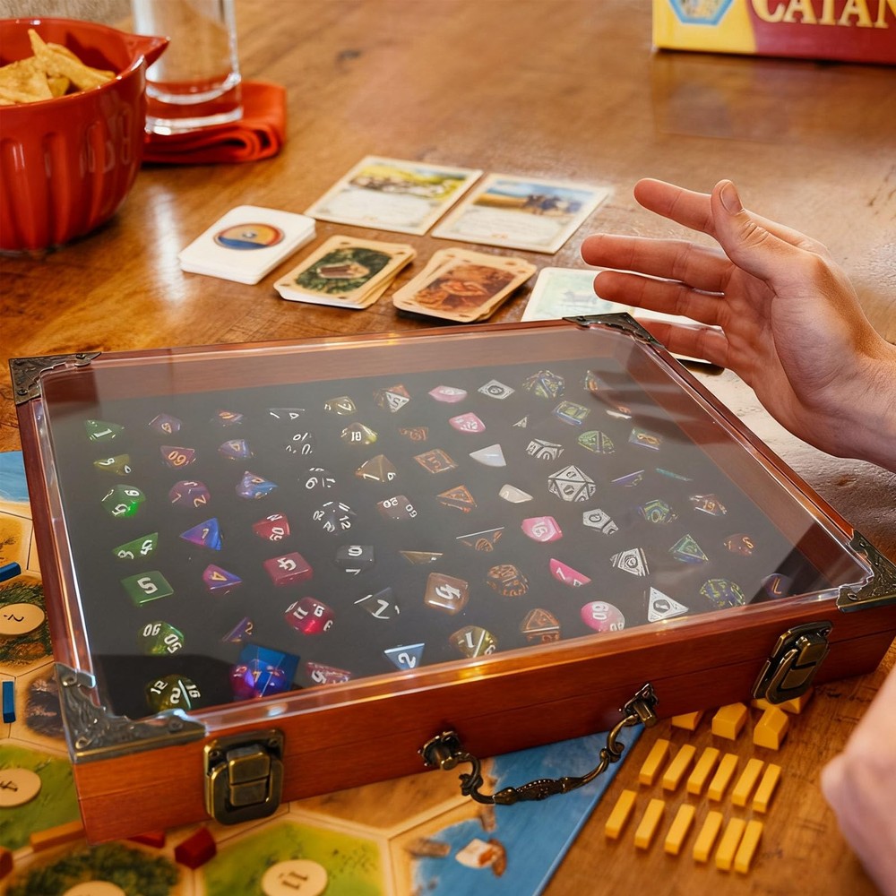 Dice Display Storage Case Storing Dice Sets and Collections,Dice Case with DN...