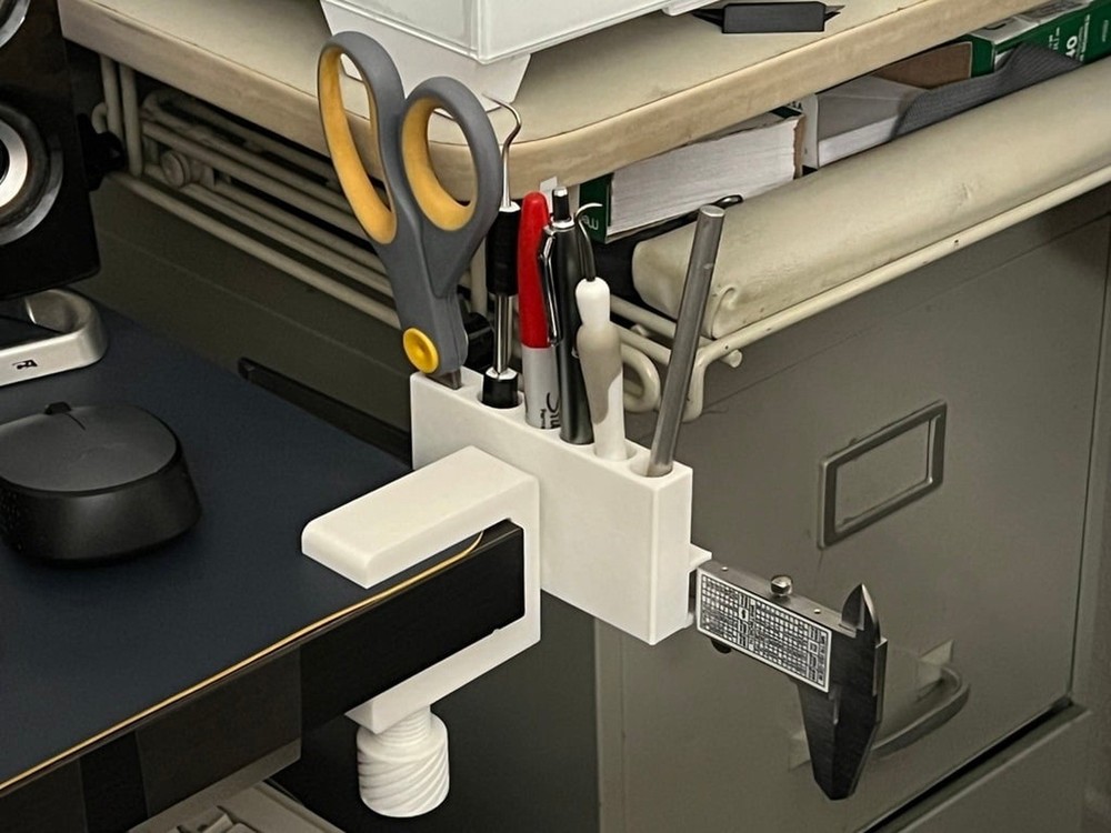 Desk Organizer Mounted Tool Holder for Craft Scissors Pens Weeding Tools - Under