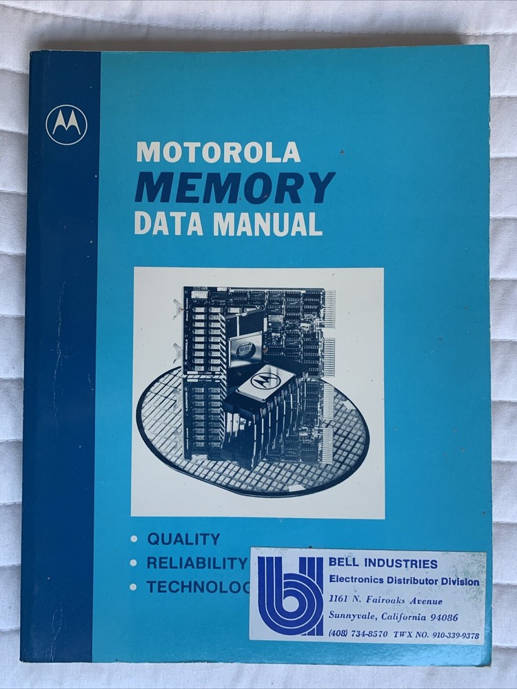 Vintage 1980 MOTOROLA Memory Data Manual