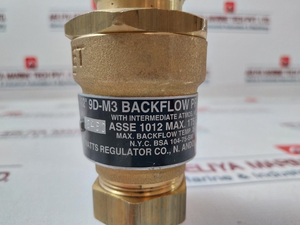 Watts Regulator 0061935 Backflow Preventer 1/2" B64.3