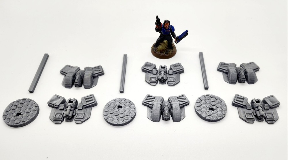 3d Printed Miniatures Gunhawk War Drones 40K Proxy Terrain for Tabletop Gaming
