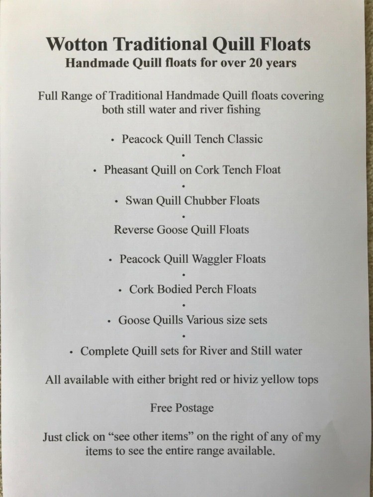 "MR CRABTREE" SPECIAL EDITION - GOOSE QUILL FLOAT SET RED/YELLOW