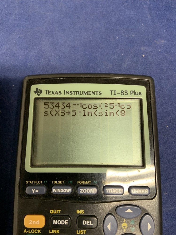 TI-83 Plus Graphing Calculator Texas Instruments TESTED Works
