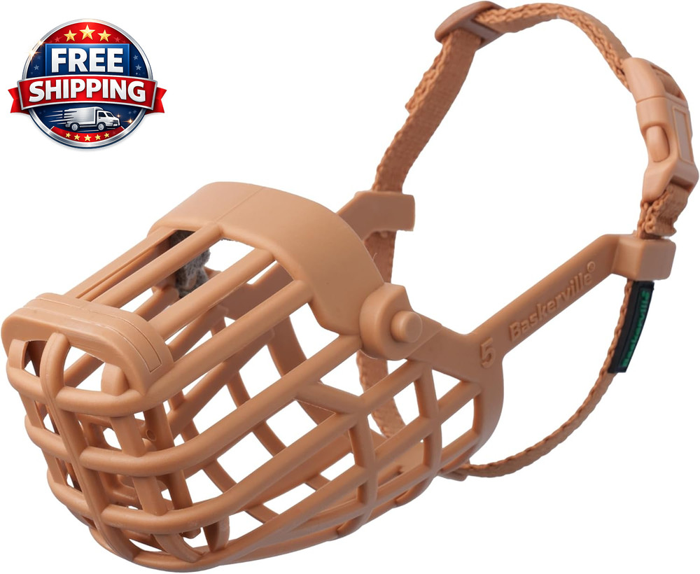 Classic Basket Muzzle for Medium to Large Dogs - Safe, Breathable & Durable