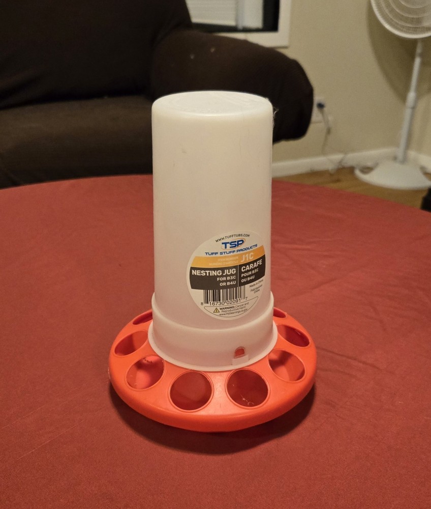 Tuff Stuff Nesting Jug Poultry Feeder Holds 1 Quart