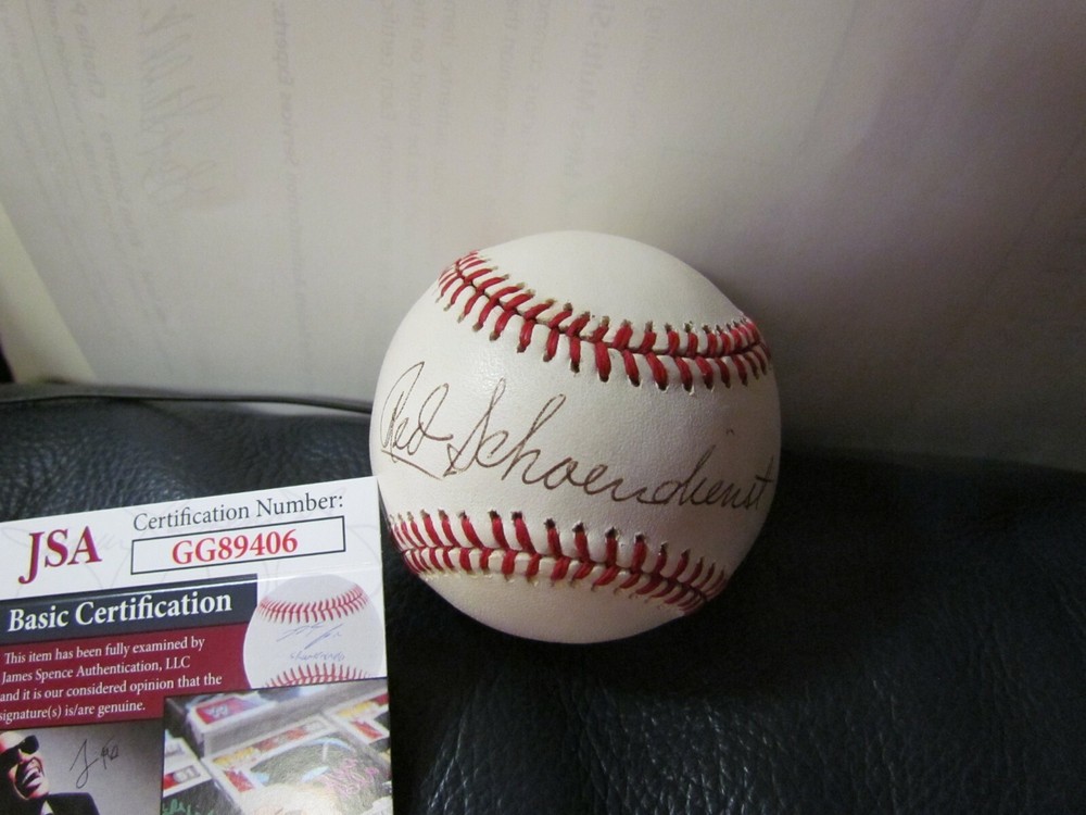 Red Schoenidienst AUTOGRAPHED BASEBALL JSA Certified