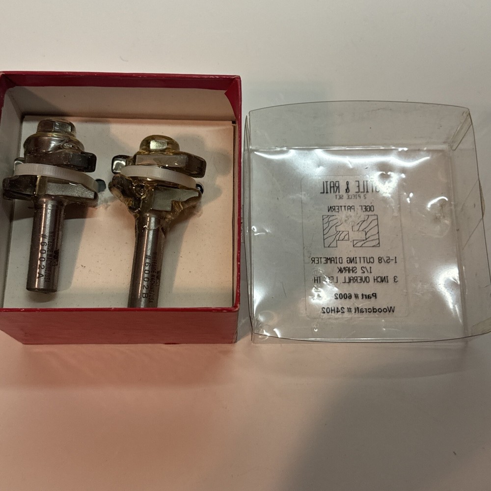 Ogee Stile And Rail 2 Piece Bit Set. New