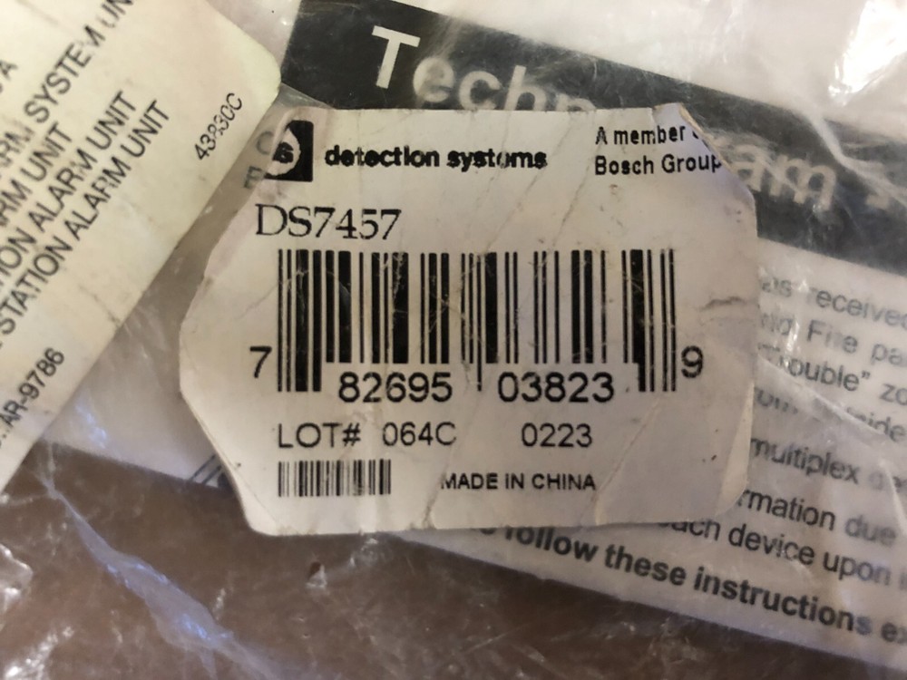 DETECTION SYSTEMS DS7457 Single Input MUX Module