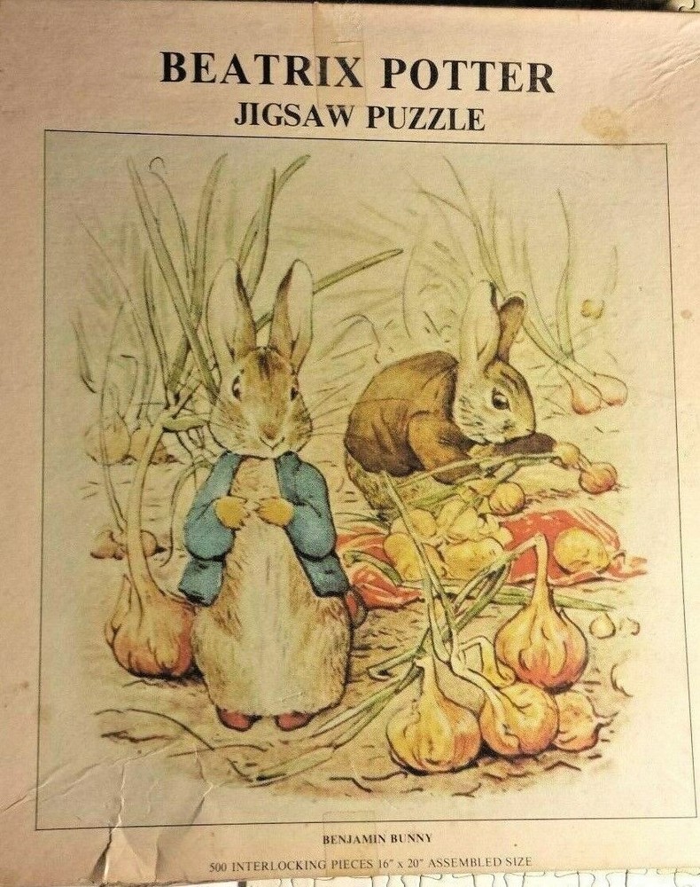 Vtg 1974 Puzzle Beatrix Potter Benjamin Bunny Peter Rabbit ~ MISSING 5 edge pc