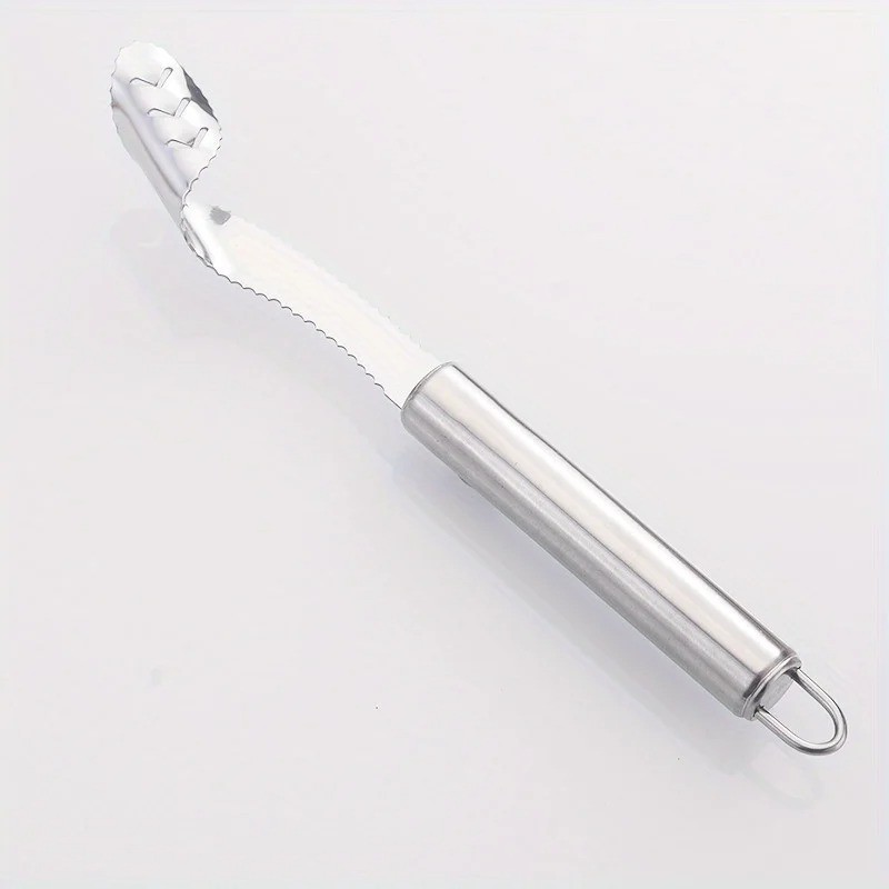 Upgraded Kitchen Pepper Seed Remover and De-seeder, Multi-Functional, Toothed, S