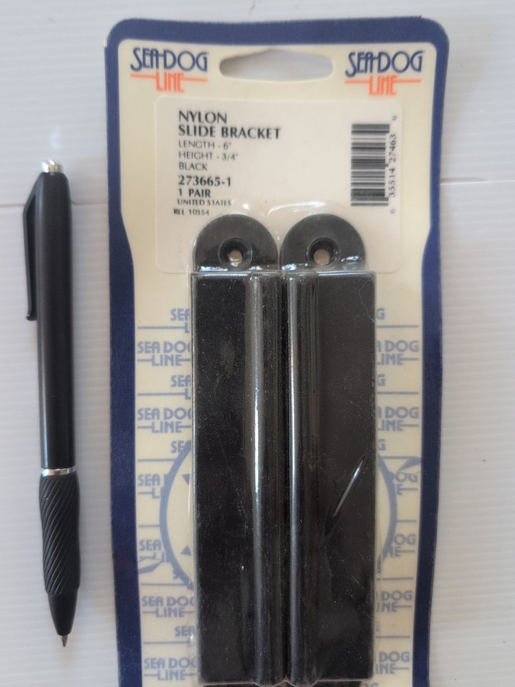 SeaDog 273665-1 Nylon Slide Bracket Black Pair SEA14