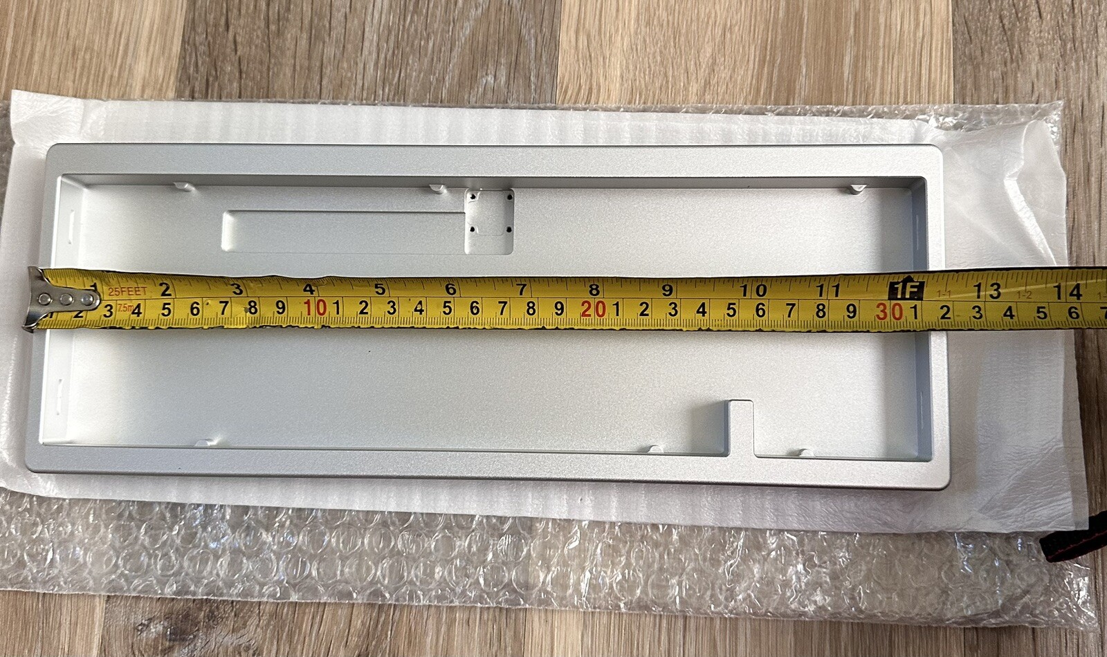 Silver Aluminum Mechanical Keyboard Case. New. Open Box