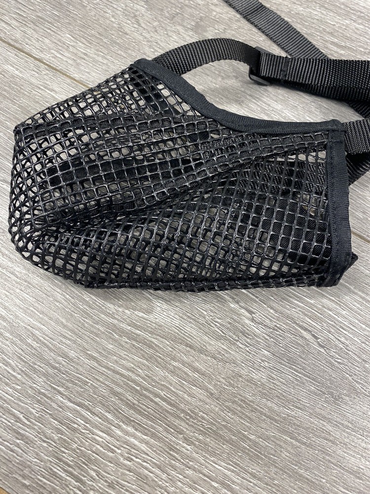 Mesh Large Rubbery Mesh Dog Muzzle Black Large Breed Dog
