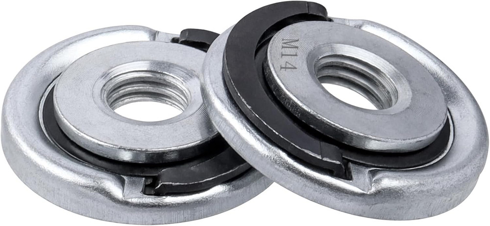 2Pcs Quick Release Angle Grinder Locking Nuts M14 Flange Nut Replacement Lock Nu
