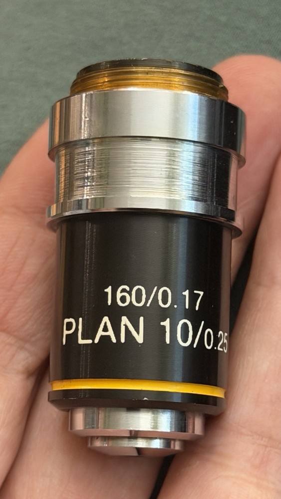 Cambridge Instruments 160/1.2 Plan 10/0.25 Microscope Objective Lens