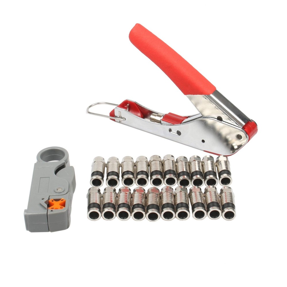 New Multitool Wire Stripping Squeezing Pliers Coaxial Cable Cold Press Clamp ...