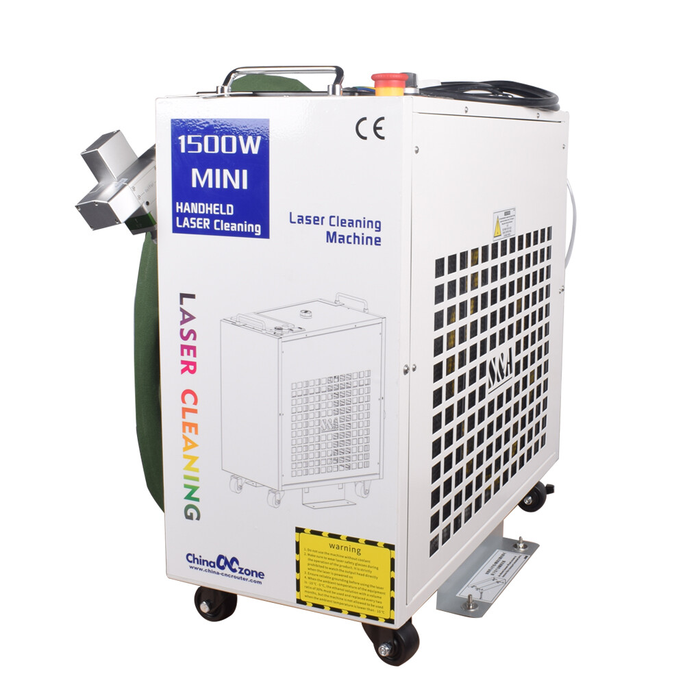 Handheld 1500W Fiber Laser Cleaning Machine Laser Remove Rust/Oil/Paint Cleaner
