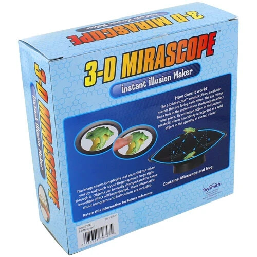 3D MIRASCOPE Instant Optical Illusion HOLOGRAM Image Maker Magic Science Toy