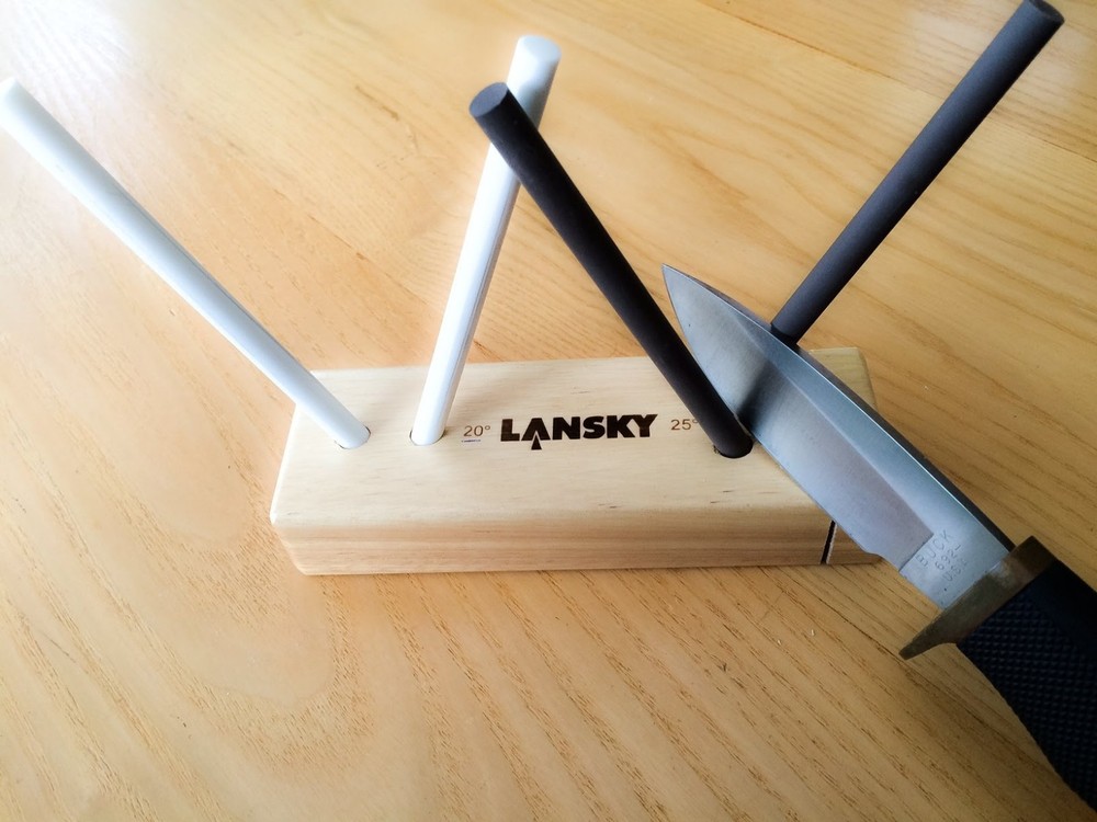 LANSKY Sharpeners 4 Rod Ceramic Turn Box Knife Sharpener