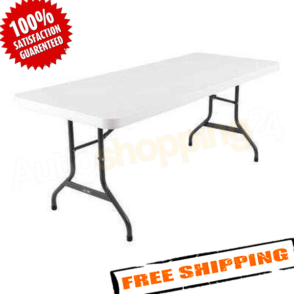 Lifetime 22901 6' White Granite Folding Table