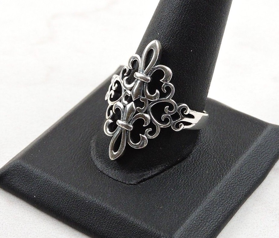 Sterling Silver Fleur-de-lis Ring - Free Gift Packaging