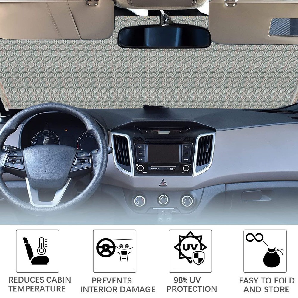 Auto Retractable Car Front Rear Window Windshield Sun Shade Shield Cover Visor