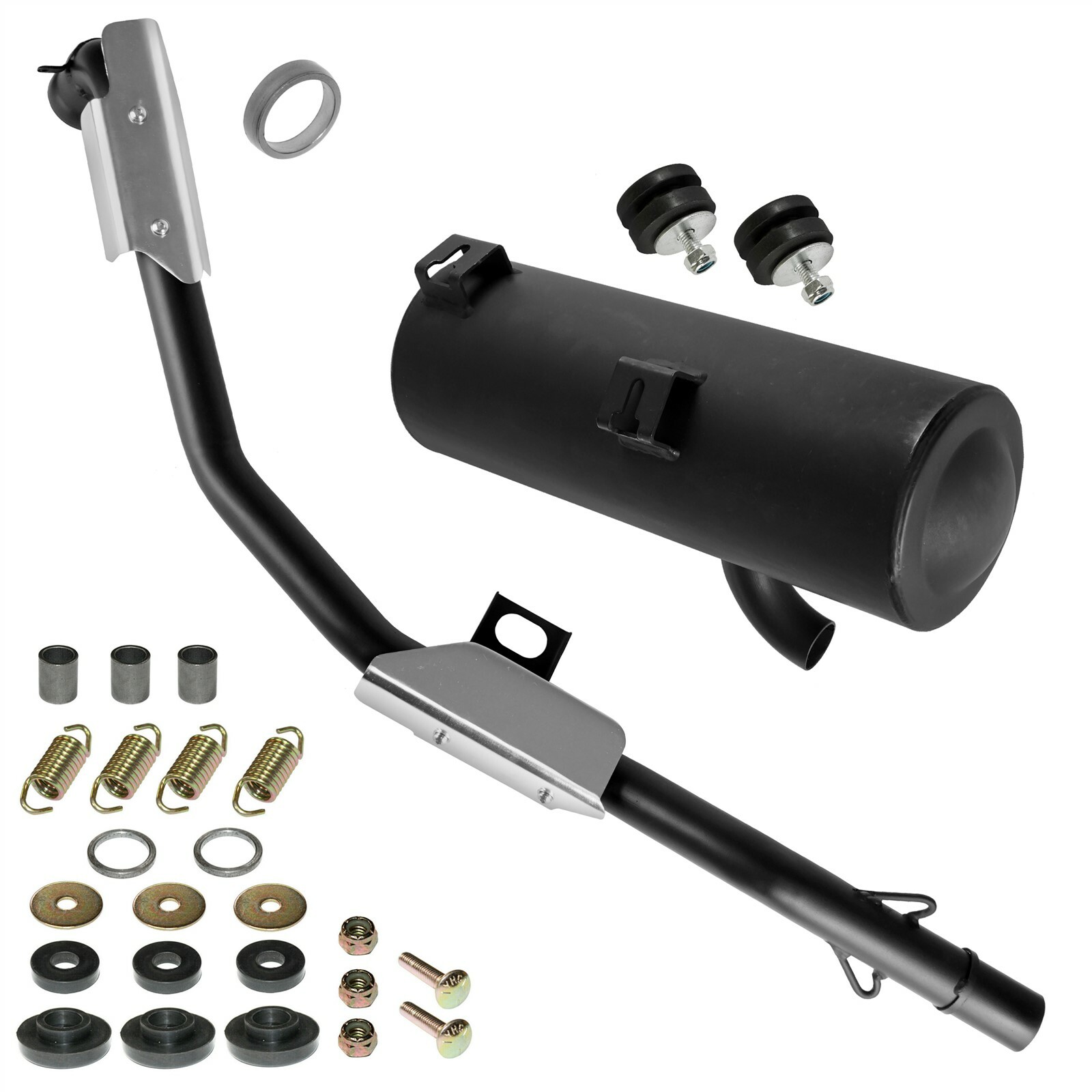 Exhaust Muffler w/ Pipe Gasket Kit fits Polaris Sportsman 500 4x4 1996 1997-2000