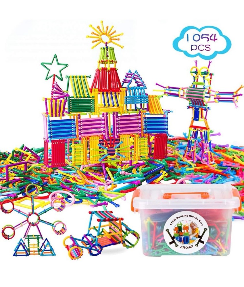1054pcs Building Toy Building Blocks Bars Different Shape Educational Constructi