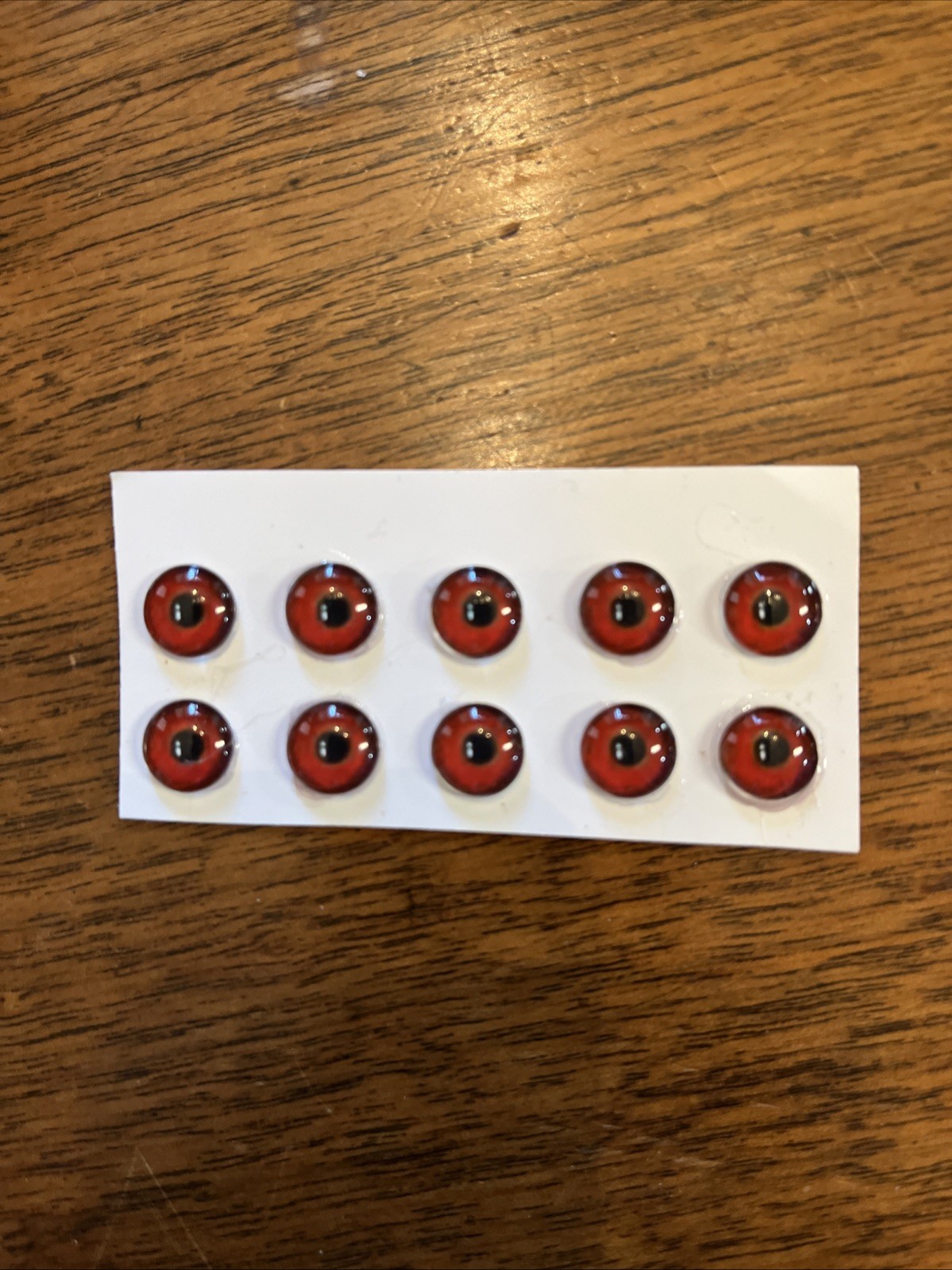5 pair of New Concept Glass Eyes For Taxidermy And Decoy Making. 10mm  Red