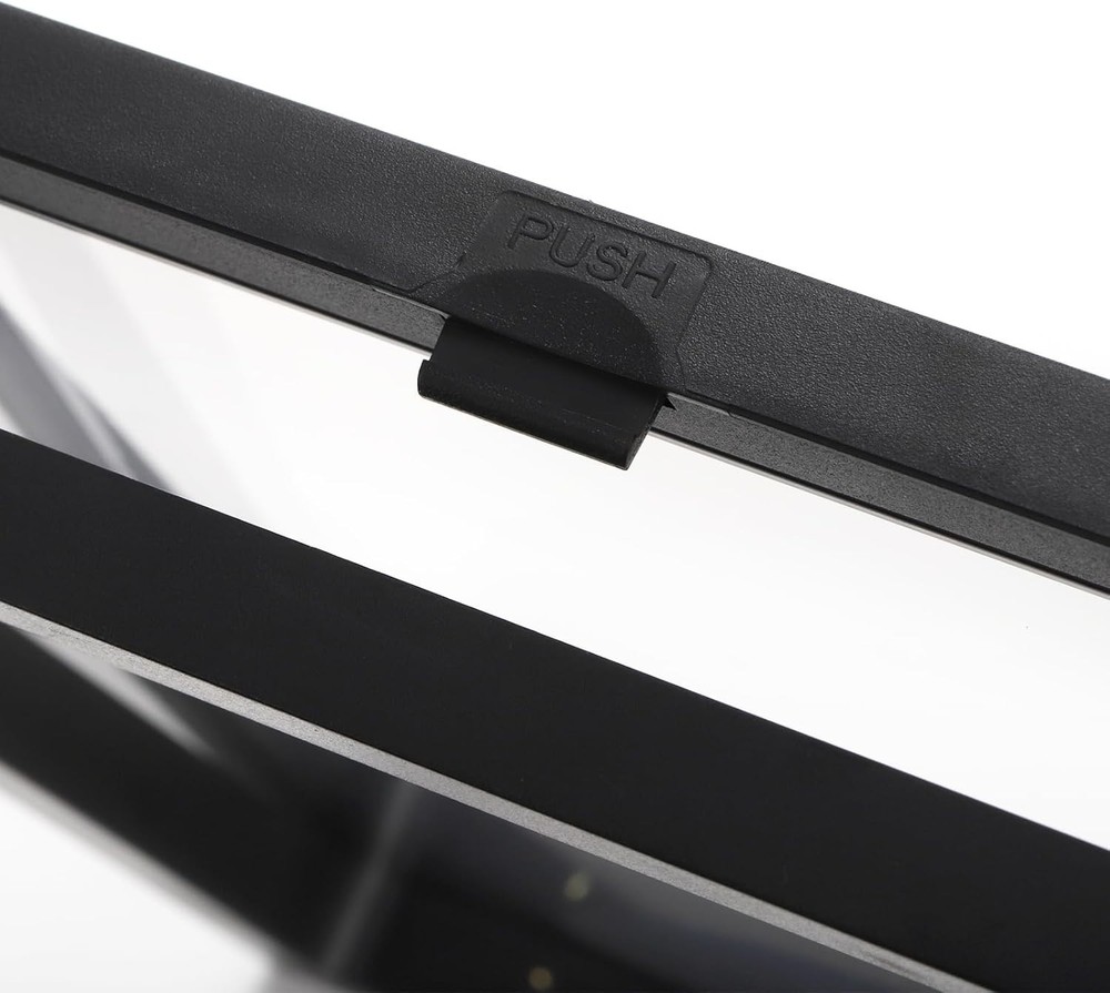 8 Pack Large 3D Floating Display Case, 6" Black Rock Display Frames with Stan...