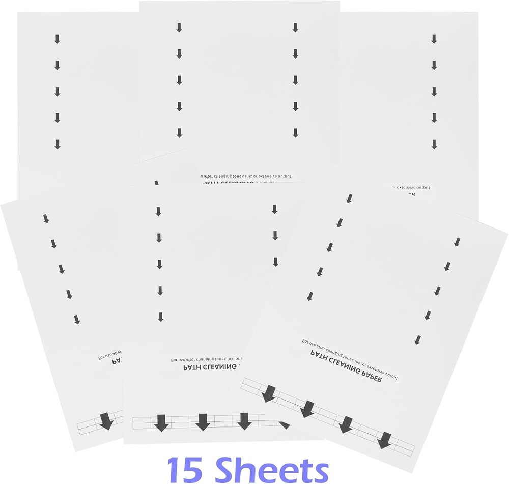Printer Cleaning Sheets, Letter Size, 15-Pack Laser & Inkjet