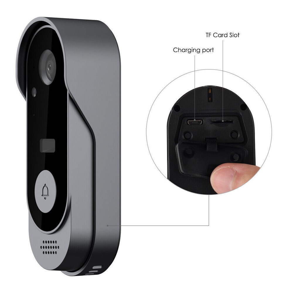 Smart Wireless WiFi Doorbell Camera Phone Door Ring Video Intercom Security Bell